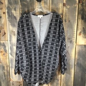 Riah Fashion open front 3/4 sleeve sweater jacket women’s size small